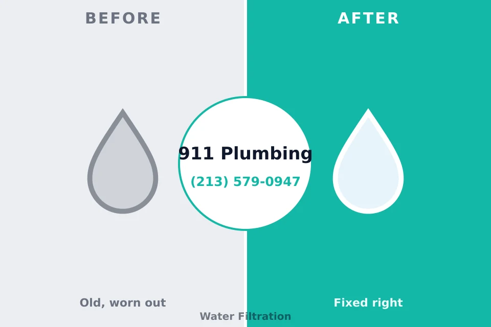Before and after: plumbing company Hudson, IA
